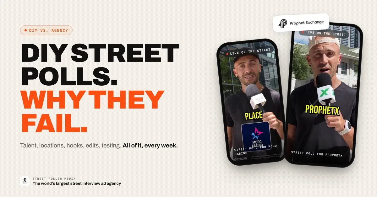 DIY Street Interview Ads: Why Brands Fail Without an Agency